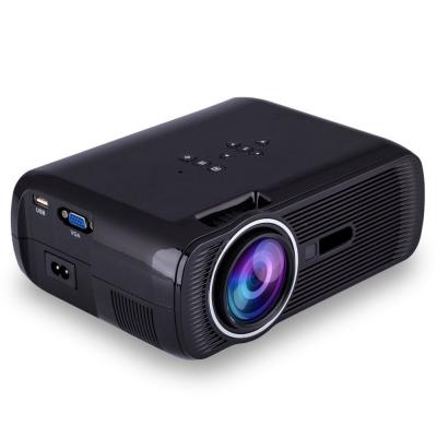 YONIS Mini vid&eacute;oprojecteur portable LED 1000 Lumens HD Carte SD USB Noir