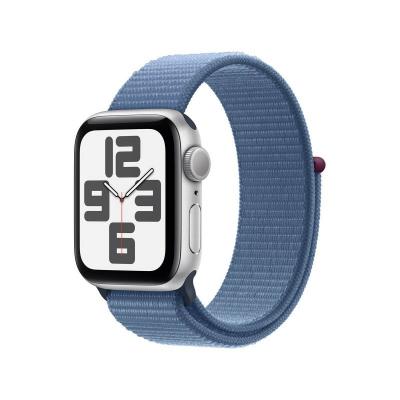 Montre intelligente Apple Watch SE Bleu Argent&eacute; 40 mm