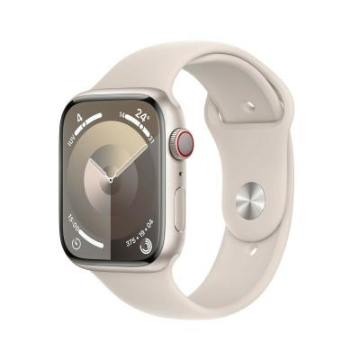 Apple Watch Series 9 45 mm Num&eacute;rique 396 x 484 pixels &Eacute;cran tactile 4G Beige Wifi GPS (satellite)