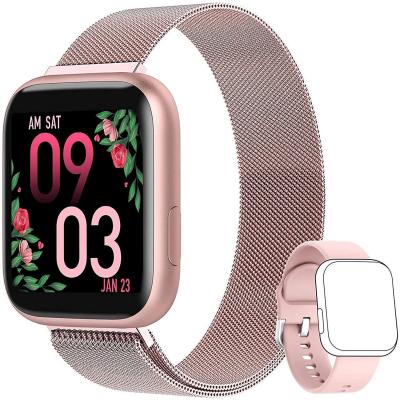 CHRONUS Montre connect&eacute;e  P4 3ATM &Eacute;tanche Fitness Tracker-Rose- 