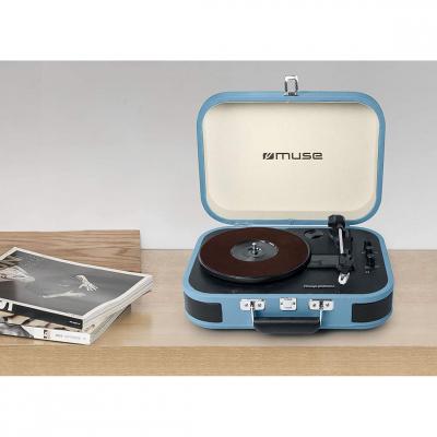 MUSE  platine vinyle USB - Bleu
