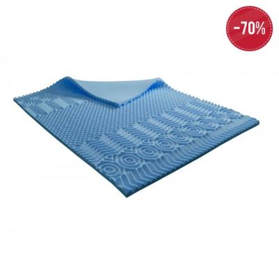 SAMPUR Surmatelas Glace 7 zones 140X200 M&eacute;moire de forme