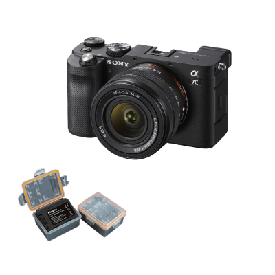 SONY  Alpha A7C 28-60mm Noir + Batterie Kingma 2000mAh ( NP-FZ100)