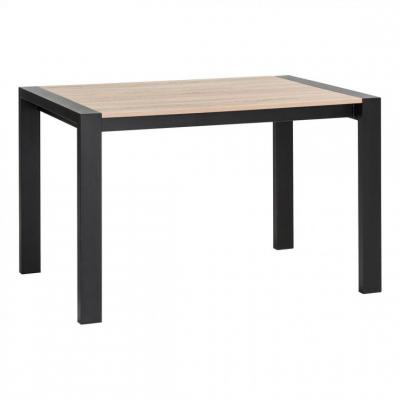 Table L.120/160 + allonge CAMDEN Ch&ecirc;ne sonoma/noir