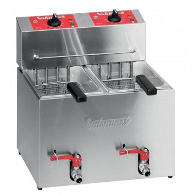 VALENTINE Friteuse Professionnelle Electrique de Table 2 x 5 litres S&eacute;rie TF 