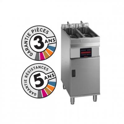 VALENTINE Friteuse &eacute;lectrique sur coffre 2x 7 8 litres EVOC2200 