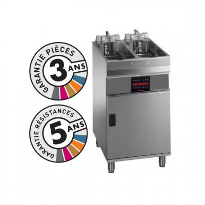 VALENTINE Friteuse &eacute;lectrique sur coffre 2x 9 10 litres EVOC2525T 