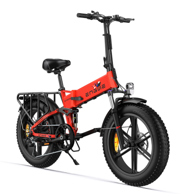  velo electrique pliable ENGWE ENGINE X Autonomie 120km 42km/h Pneus tout terrain 20 pouces VTT Fat bike Batterie 48V13Ah rouge 
