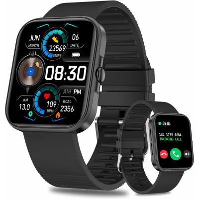 VENDOS85 Montre intelligente homme (cadran/r&eacute;pondre aux appels) ip67 etanche noir
