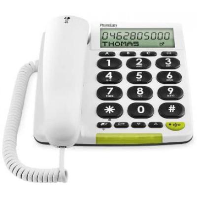 DORO t&eacute;l&eacute;phone filaire avec &eacute;cran Blanc