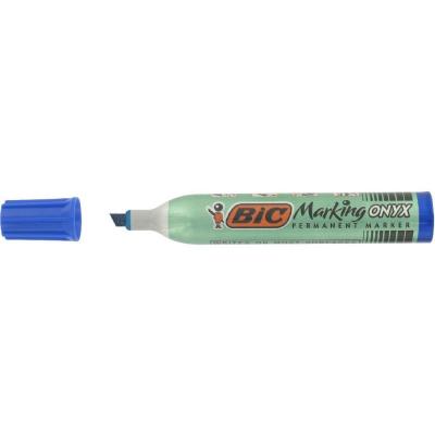 BIC Marqueur Permanent - Marking Onyx 1591 Pointe biseau - Bleu -