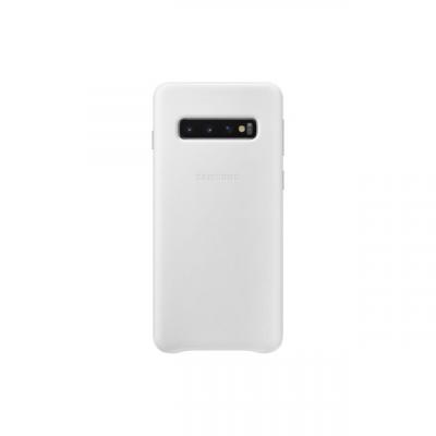 SAMSUNG  Galaxy S10+ Leather Cover Case - White
