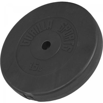 GORILLA SPORTS Disques musculation en plastique 30/31 mm 7,5 KG 