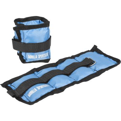 GORILLA SPORTS Paire de bandes lestees de 2 x 0 5 kg a 2 x 5 kg poids 1 kg