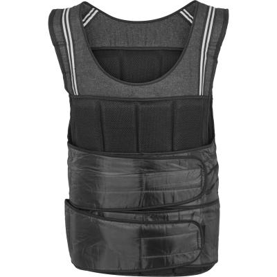 GORILLA SPORTS Gilet lest&eacute; de 18kg / Gilet d&rsquo;entrainement / Gilet lest&eacute; avec bandes r&eacute;fl&eacute;chissantes