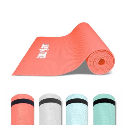 GORILLA SPORTS  &reg; Tapis de yoga, Pilates et fitness PVC Corail avec sangle - 180 x 60 x 0,5 cm