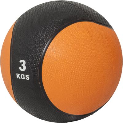 GORILLA SPORTS M&eacute;decine ball de 3 KG - orange/noir - ballon de musculation