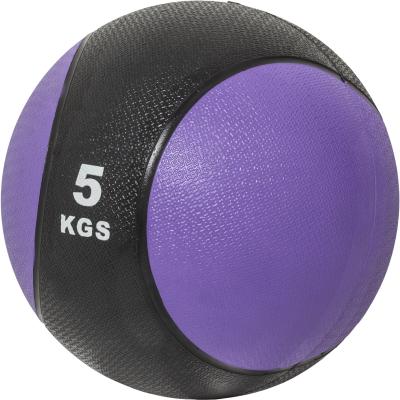GORILLA SPORTS M&eacute;decine ball de 5 KG - violet/noir - ballon de musculation