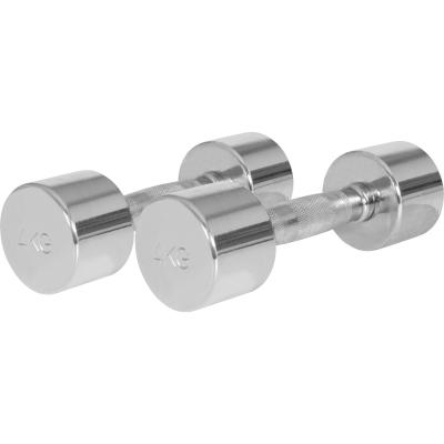 GORILLA SPORTS Paire d'halt&egrave;res chrom&eacute;s de 2 x 4 KG