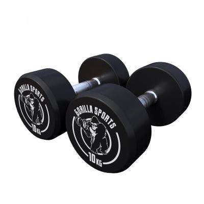 GORILLA SPORTS Halteres ronds caoutchouc de 2 5 a 40 kg poids 20 kg 2 x 10 kg