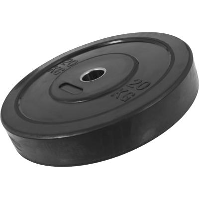 GORILLA SPORTS Poids Disques en Caoutchouc avec Absorbeur de choc &ndash; bumper plates de 5 &agrave; 25 KG