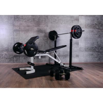 GORILLA SPORTS Set d entrainement complet 48 modules banc repose barre kit d halteres tapis protection
