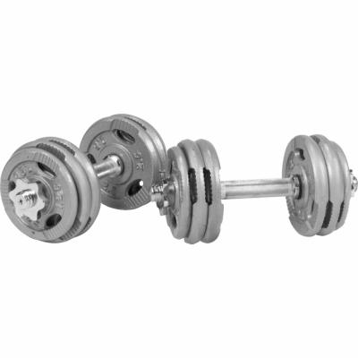 GORILLA SPORTS Set d'halt&egrave;res courts de 30 KG avec disques en fonte dot&eacute;s de poign&eacute;es