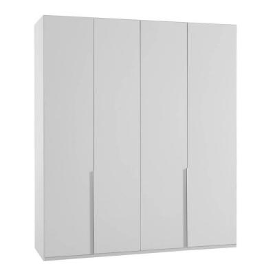 Armoire 4 portes WILMA 180 cm blanche blanc Bois Inside75 