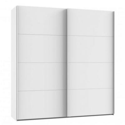 Armoire a porte coulissante RONNA blanc 135 blanc Bois Inside75