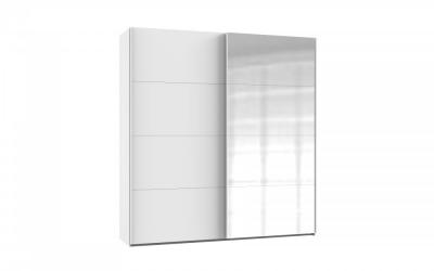 Armoire a porte coulissante ronna blanc miroir 135 20100994513