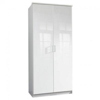 Armoire penderie cooper blanche avec 2 portes battantes 20100866084