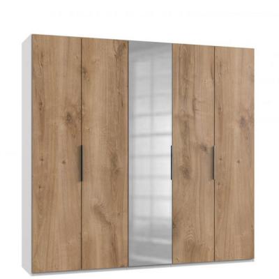 Armoire de rangement lisbeth 4 portes ch&ecirc;ne 1 porte 250 x 236 cm ht