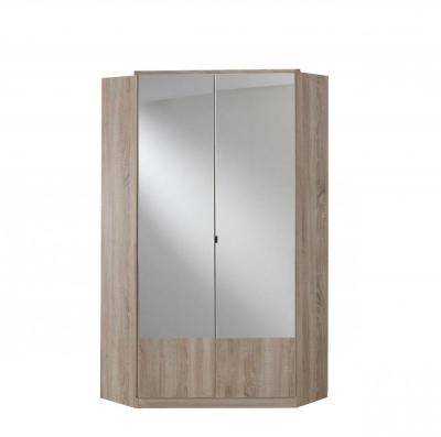 Armoire dressing d'angle dingle 2 portes 95*95 ch&ecirc;ne