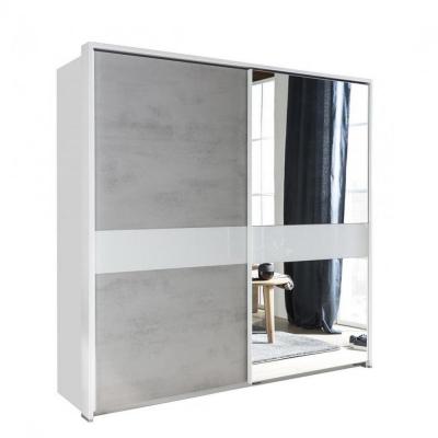 Armoire porte coulissante comber avec cadre de fa&ccedil;ade largeur 179 cm