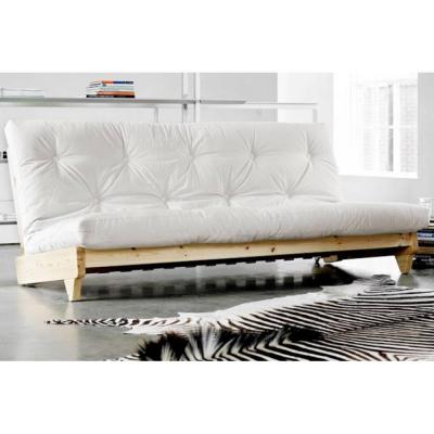 KARUP DESIGN Banquette convertible FRESH pin coloris &eacute;cru couchage 140*200 cm.