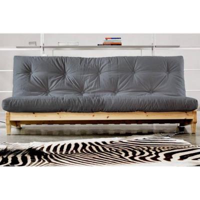 KARUP DESIGN Banquette convertible fresh pin coloris gris couchage 140*200 cm.