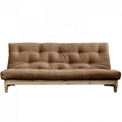 KARUP DESIGN Banquette convertible fresh pin coloris mocca couchage 140*200 cm.