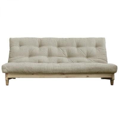 KARUP DESIGN Banquette convertible fresh pin tissu lin couchage 140*200 cm.