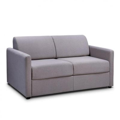 ITALIAN SPIRIT Canap&eacute; CanapExpress GRANDIOSE matelas m&eacute;mory 22 cm tissu tweed gris clair
