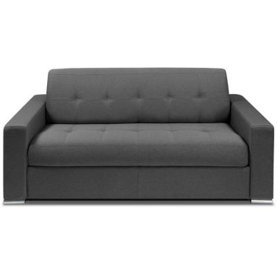 ITALIAN SPIRIT Canap&eacute; convertible 2- margarita matelas m&eacute;mory 20cm express lattes 120cm microfibre graphite