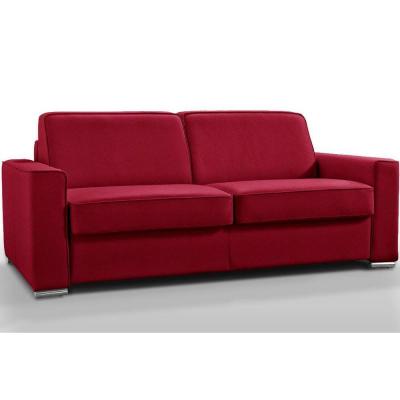 ITALIAN SPIRIT Canap&eacute; convertible 3-4 places excellence 160 cm matelas memory 18 cm inclus polyur&eacute;thane rouge