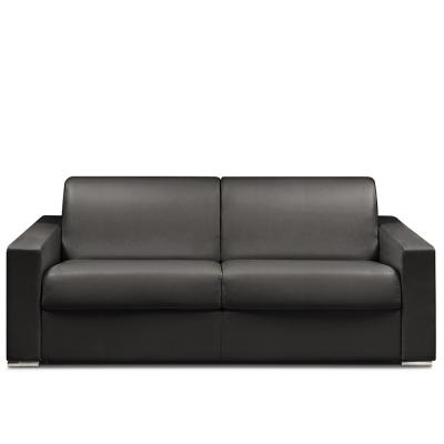 ITALIAN SPIRIT Canap&eacute; convertible EXPRESS 160cm DREAMER CUIR VACHETTE noir,. matelas 16 cm