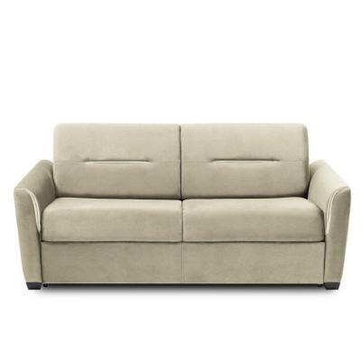 ITALIAN SPIRIT Canap&eacute; convertible EXPRESS AMAZONE 120cm matelas 16cm sommier lattes polyur&eacute;thane beige