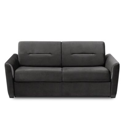 ITALIAN SPIRIT Canap&eacute; convertible EXPRESS AMAZONE 120cm matelas 16cm sommier lattes polyur&eacute;thane marron