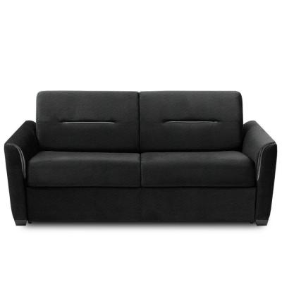 ITALIAN SPIRIT Canap&eacute; convertible EXPRESS AMAZONE 120cm matelas 16cm tweed noir