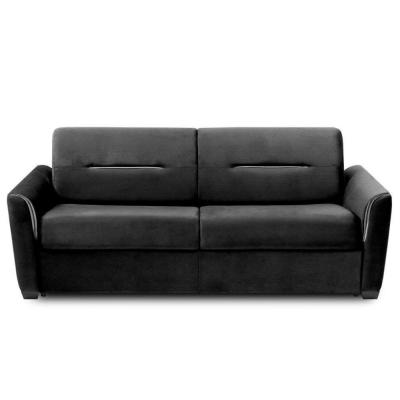 ITALIAN SPIRIT Canap&eacute; convertible EXPRESS AMAZONE 140cm matelas 16cm polyur&eacute;thane gris graphite