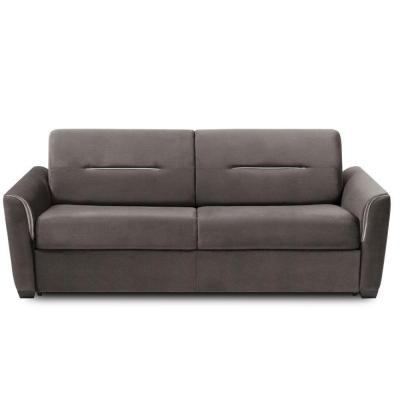 INSIDE 75 Canap&eacute; convertible EXPRESS AMAZONE 160cm matelas 16cm cuir vachette taupe