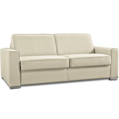 INSIDE 75 Canap&eacute; convertible EXPRESS EXCELLENCE RENATONISI matelas MEMORY 18cm inclus cuir vachette beige