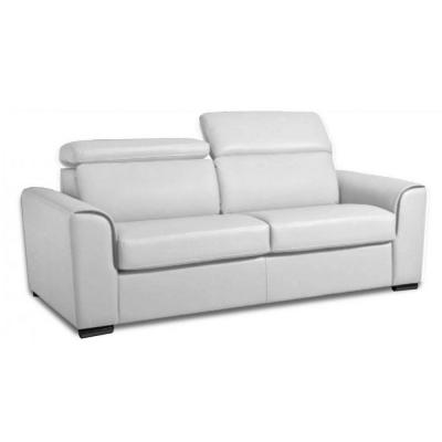 ITALIAN SPIRIT Canap&eacute; convertible express imola matelas 18cm couchage 140 cm polyur&eacute;thane blanc cass&eacute;