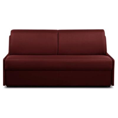 ITALIAN SPIRIT Canap&eacute; convertible FRANCE matelas 16cm syst&egrave;me express sommier lattes 140cm microfibre bordeaux